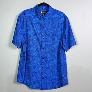 Alaskan Hardgear shirt Men's Medium AKHG performance blue snap Duluth sonar tide